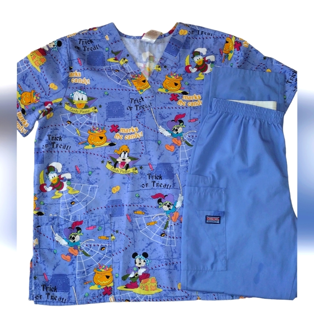 Disney's trick or treat scrub set